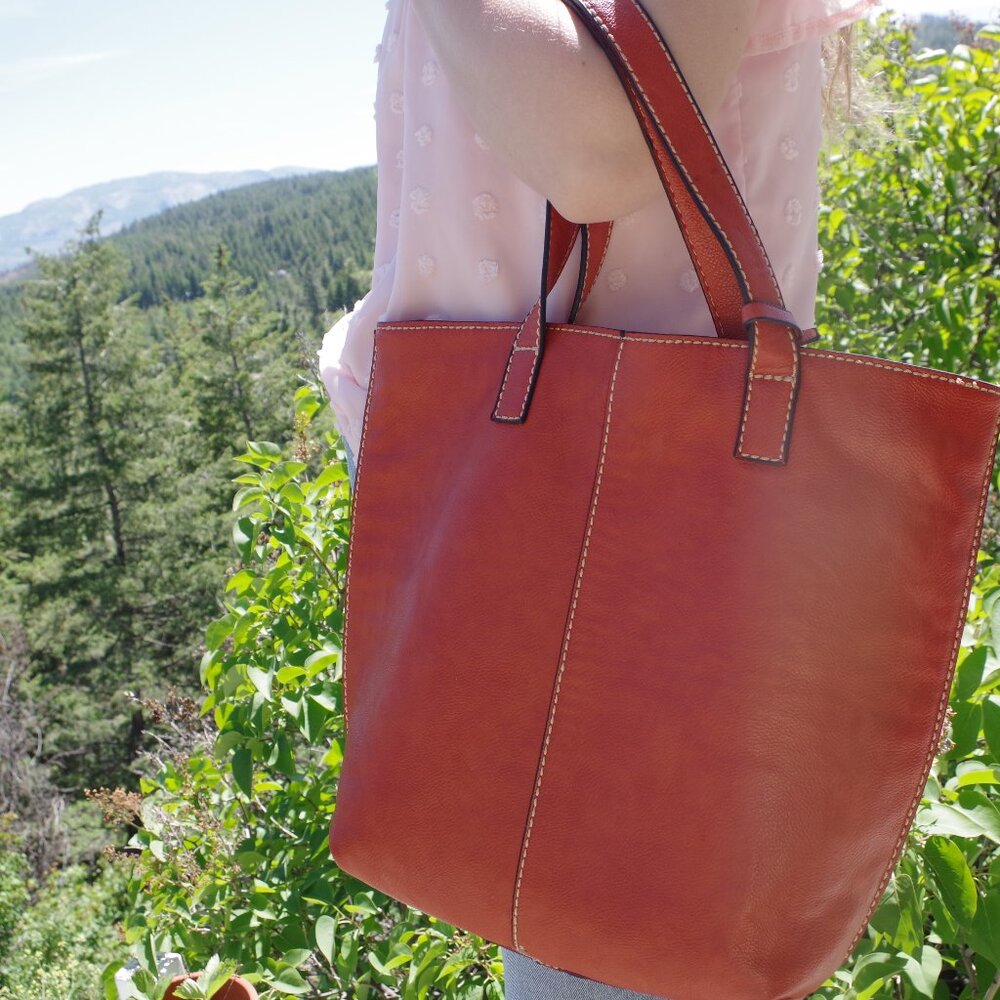 Brown Vegan Tote Bag